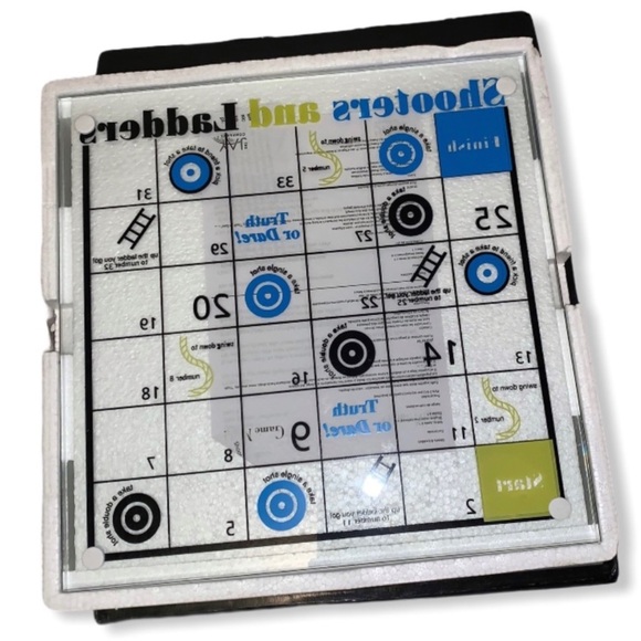 New Game Night 8 Piece Shoots and Ladders Glass Board Drinking Game Adults Party - Picture 2 of 6